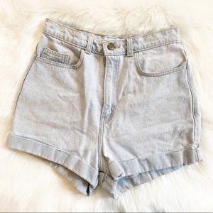 AMERICAN APPAREL MOM SHORTS SUPER HIGH WAISTED